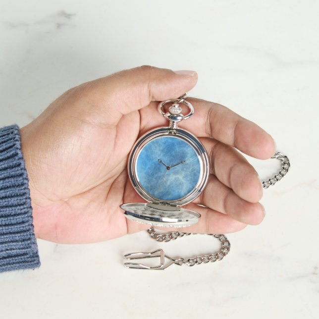 Montre Marbre bleu Abstrait (main)