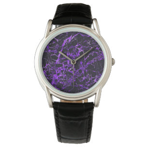 Montre Marbre noir et pourpre,