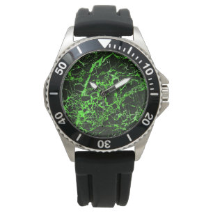 Montre Marbre noir et vert,