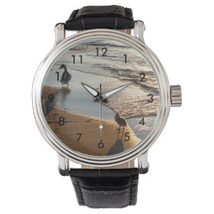 Montre Marche du coucher de soleil avec maman