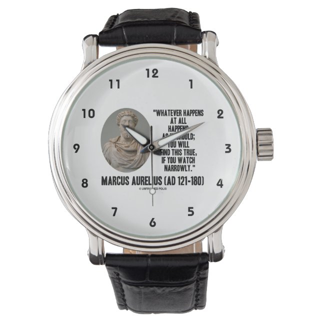 Montre Marcus Aurelius Quoi Qu'Il Arrive, Quoi Qu'Il Arri (devant)