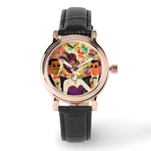 Montre Mardi Gras Cocktail Futur Du Milieu Du Siècle