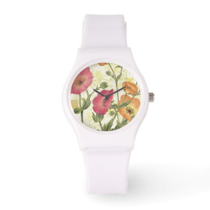 Montre Marguerites colorées