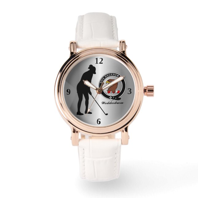Montre Mariage Clan Badge (Hers) Golf (Recto)