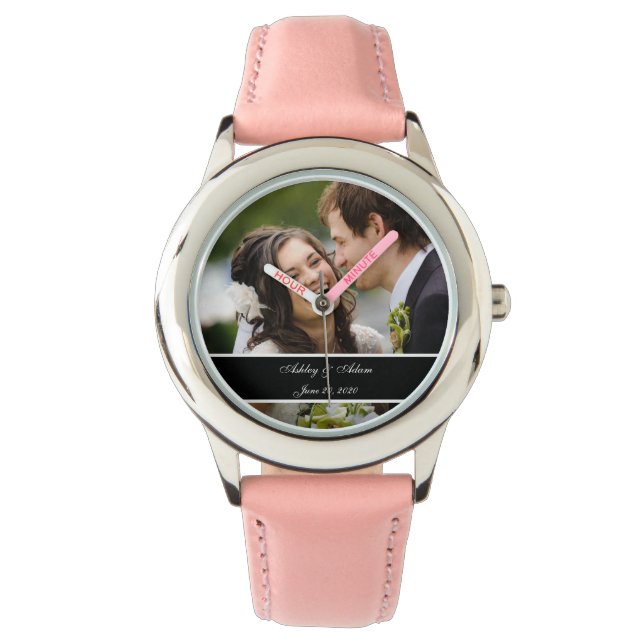 Montre Mariage personnalisé garde photo (devant)