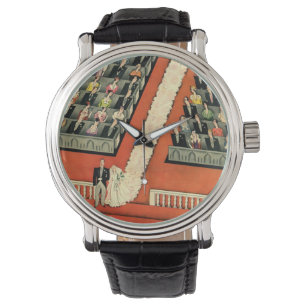 Montre Mariage Vintage, Jeune Marié et Jeune Mariée Art D