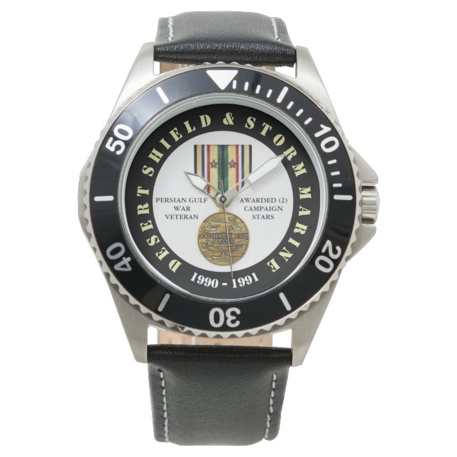 Montre MARINE 2 ÉTOILES DE CAMPAGNE Tempête du désert Mar (devant)