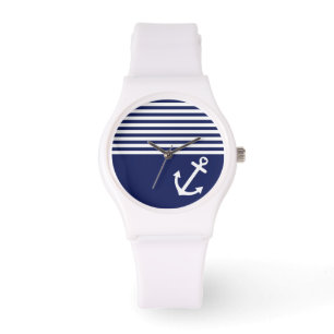 Montre Marine Ancre d'amour bleu marine
