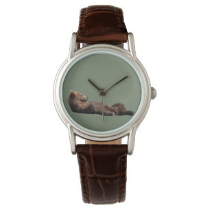 Montre marron classique pour femmes avec bracelet 