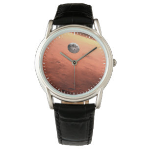 Montre Mars Science Laboratory approchant Mars.