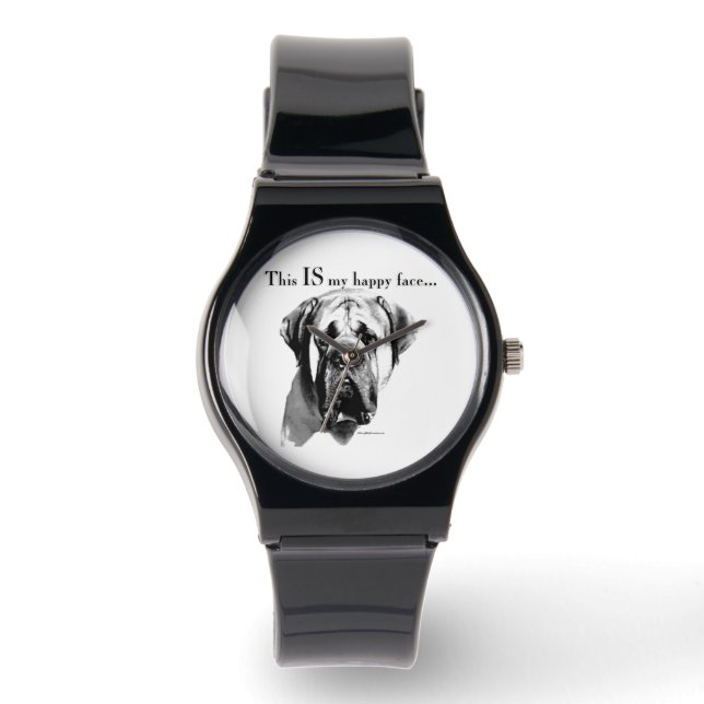 Montre Mastiff Joyeux visage (Recto)