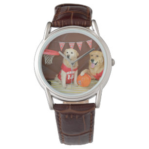 Montre Match de basket de golden retriever