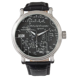 Montre Mathématiques Geeky de maths personnalisées