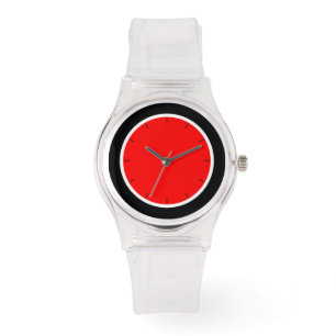 montre maximale rouge et noire