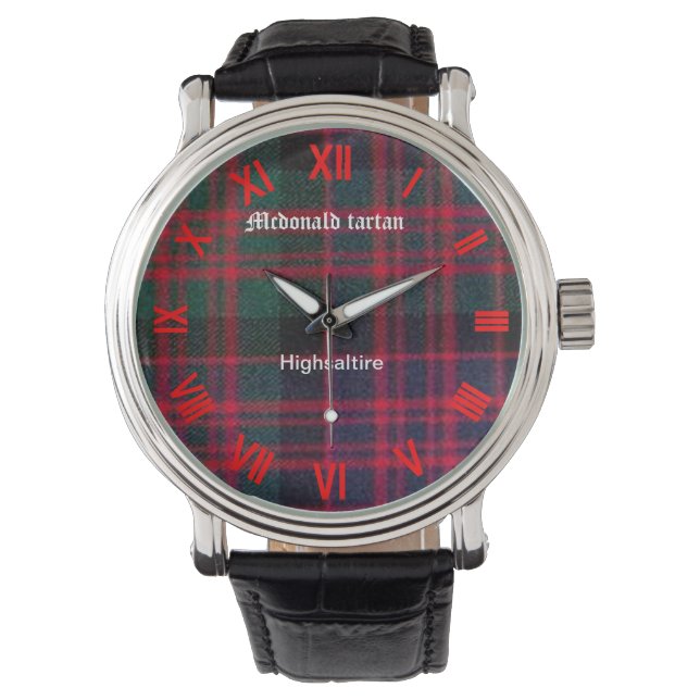 Montre mcdonald tartan watch de highsaltire (devant)