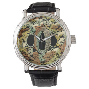 Montre Médaillon asiatique doré par le studio de vision