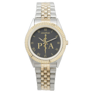 Montre Médicale tige de Asclepius Gold Physicien Assistan