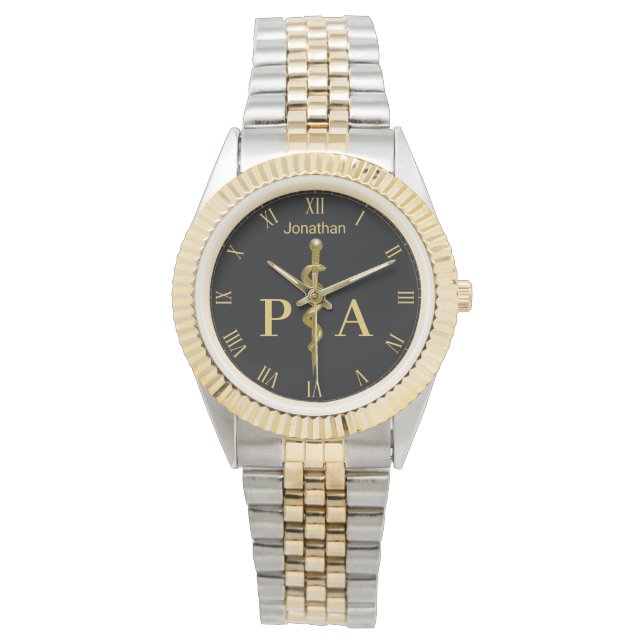 Montre Médicale tige de Asclepius Gold Physicien Assistan (devant)