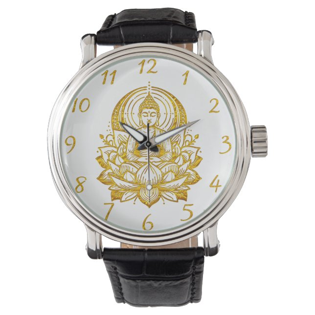 Montre Méditation de bouddha au Lotus (devant)