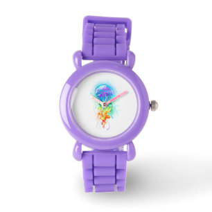 Montre Méduse arc-en-ciel