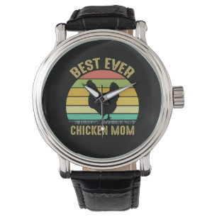 Montre Meilleur Art de Poulet Maman de Poulet
