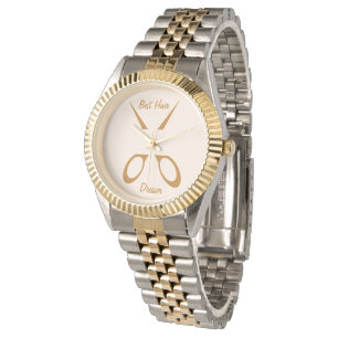 Montre Meilleur Coiffeur Gold Scisser Watch   Cadeau de s