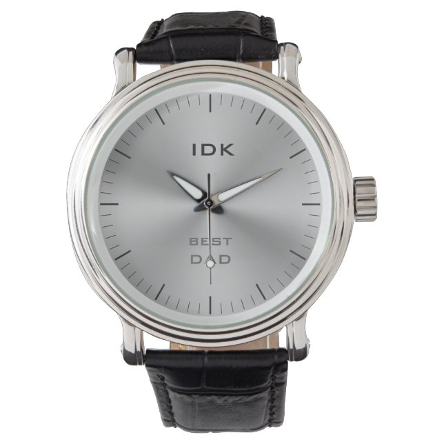 Montre MEILLEUR DAD | monogramme (devant)