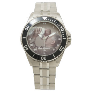 Montre Meilleur Grand-Père Jamais Photo Personnalisée Cré