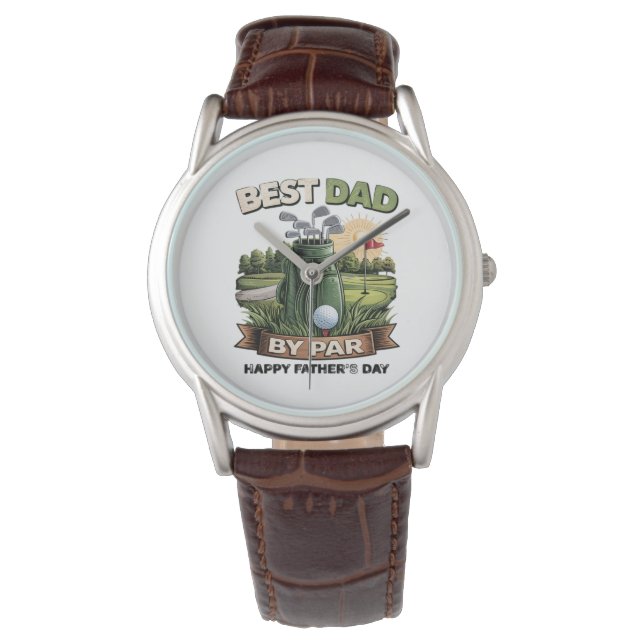 Montre Meilleur Papa Par Golf Papa Drôle (devant)