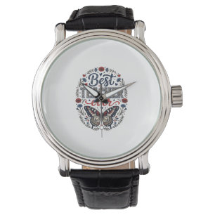 Montre Meilleur Professeur Ever Vintage Papillon Floral C