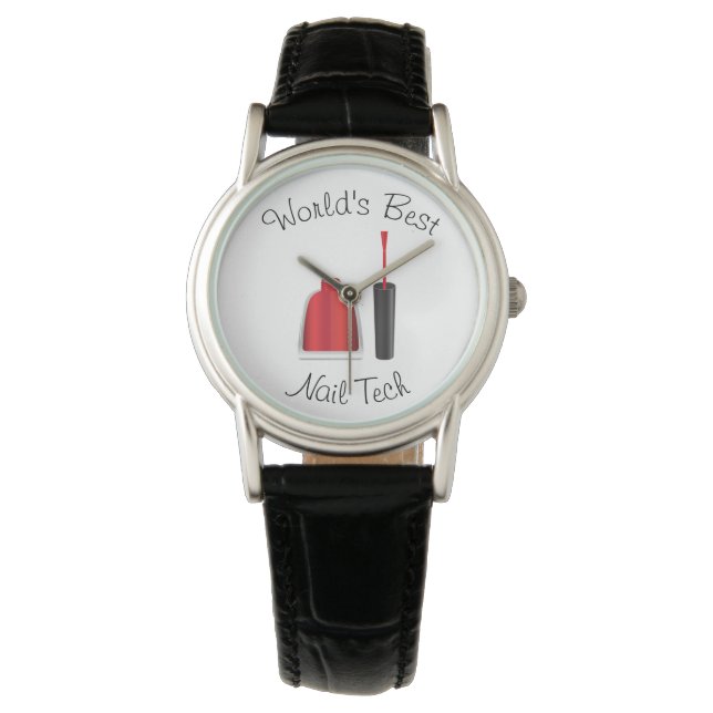 Montre Meilleur technicien en ongles du monde (devant)