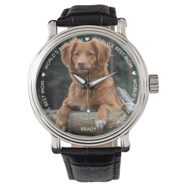 Montre Meilleure maman du monde - Fête des mères - Pet Ph (devant)