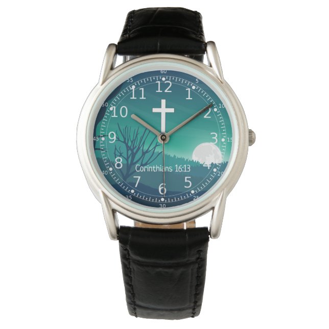 Montre Meilleurs cadeaux chrétiens pour hommes - Religieu (devant)