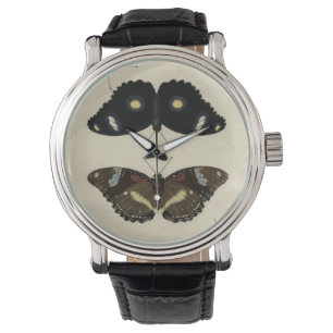 Montre Mélange coloré de papillon sur l'arrière - plan