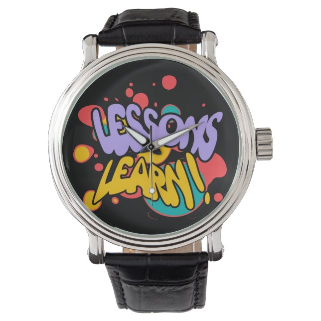 MONTRE MEN'S PAINT SPLASH LESSONS LEARN SILVER EWATCH  (devant)