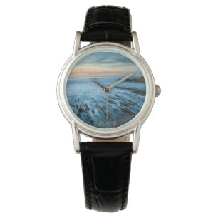 Montre Mer bleue au coucher du soleil, Californie