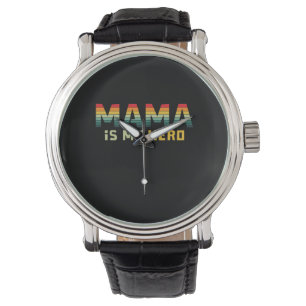 Montre Mère Cadeau Mama est mon héros