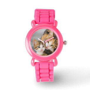 Montre Mère Chat aime Cute Kitten Photo - pour les filles