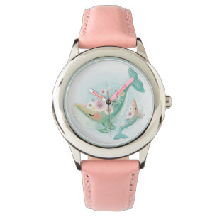 Montre Mère Et Bébé De Baleines Dansant