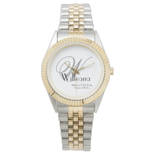 Montre Mère mariage De La Mariée Cadeau Monogramme Chic