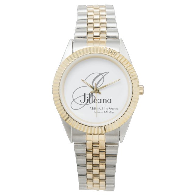 Montre Mère mariage De La Salle Cadeau Monogramme Chic (devant)