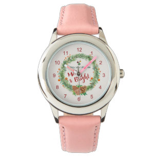 Montre Merry & Bright Christmas Wreath