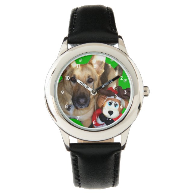 Montre Merry Christmas German Shepherd Watch (devant)
