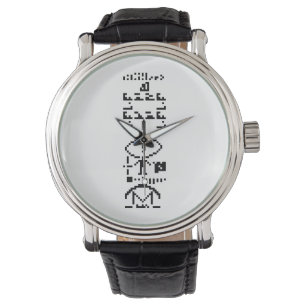Montre Message binaire Arecibo 1974