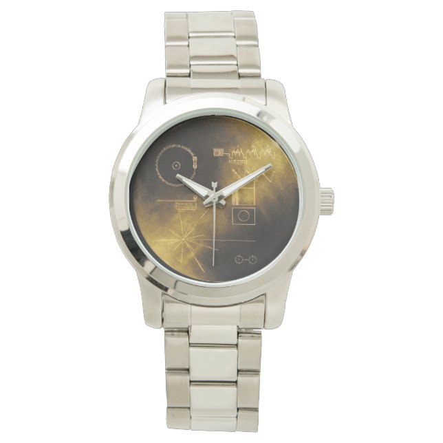 Montre Message doré Voyager (devant)