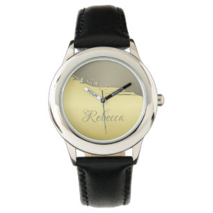 Montre Métal or de luxe décoratif sur or et argent