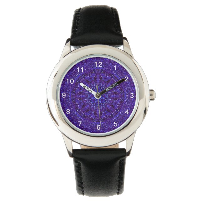 Montre Métallique pourpre (devant)