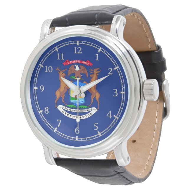 Montre Michigan State Flag Watch Design (Incliné)