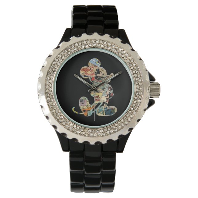 Montre Mickey classique | Silhouette comique (devant)