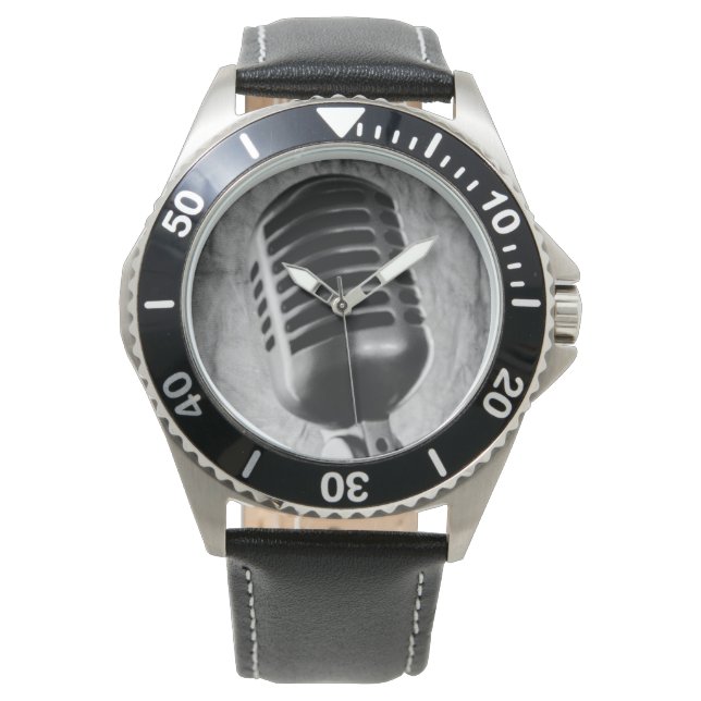 Montre Microphone vintage (devant)